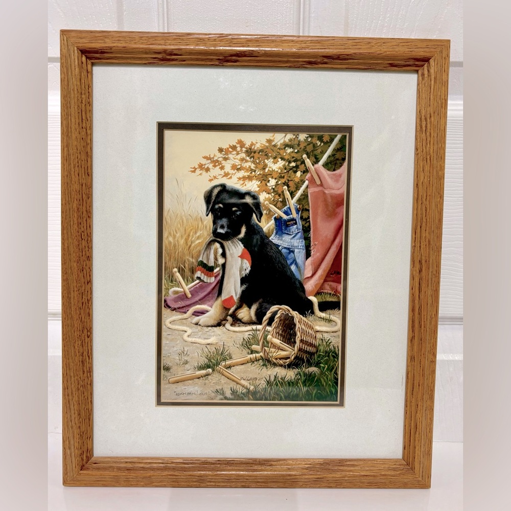 Hanging Out by Artist Jim Lamb / Reproduction Print / 12X14 inches Frame